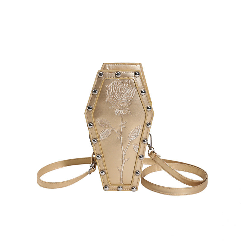 Wholesale Coffin Rose Bag Shoulder Crossbody Bag