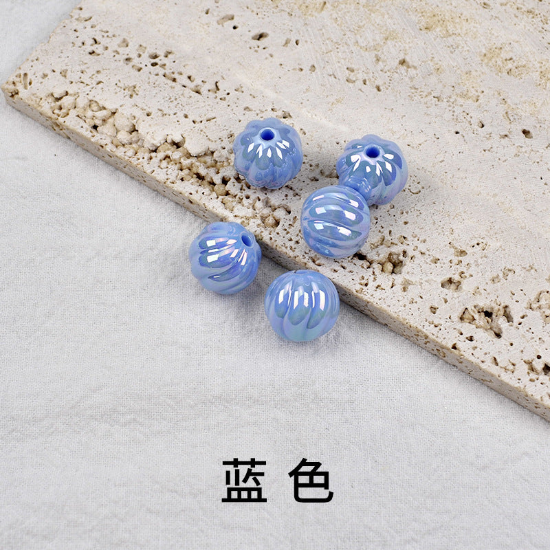 Wholesale 10PCS Acrylic Plastic Solid Color Mape Beads