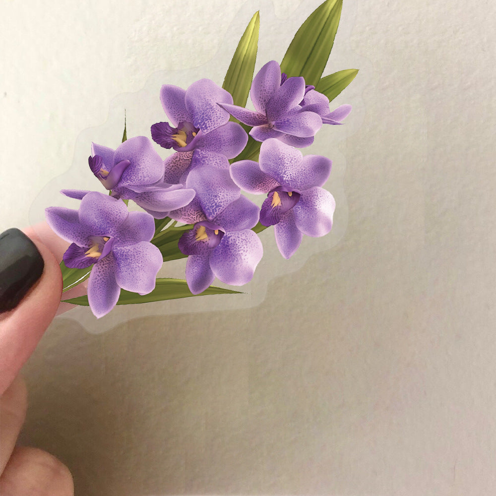 Wholesale 50pcs/pack transparent sticker bag waterproof transparent PET hand account material decorative guitar cross-border