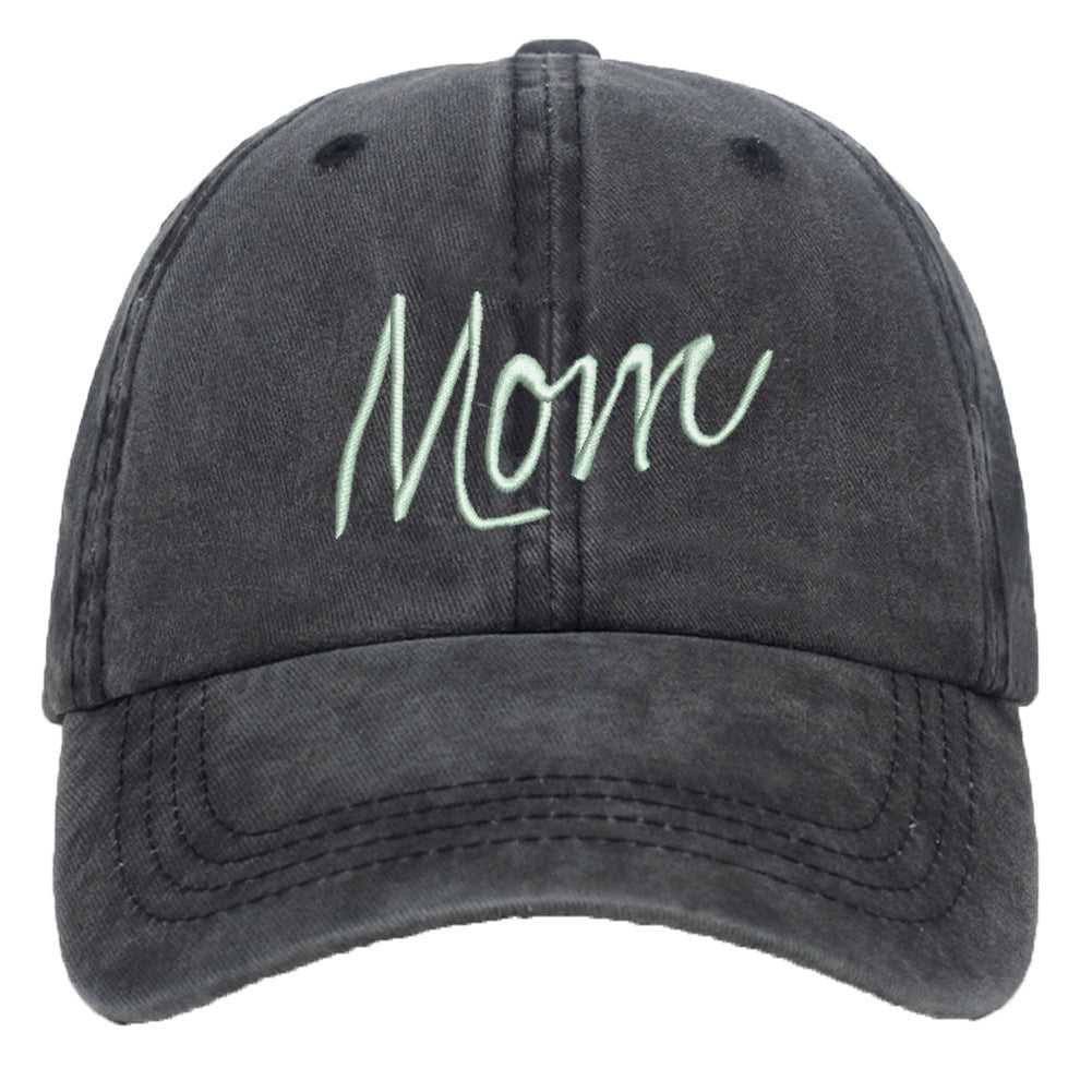 Wholesale Washed Cotton DAD MOM 3D Embroidered Baseball Cap