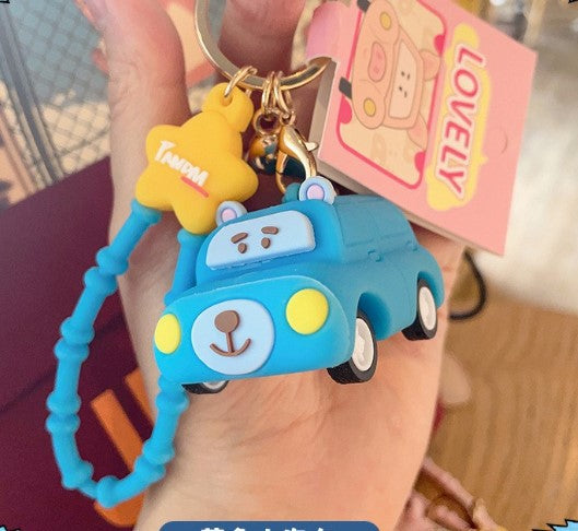 Wholesale Cartoon Animal Car PVC Keychain