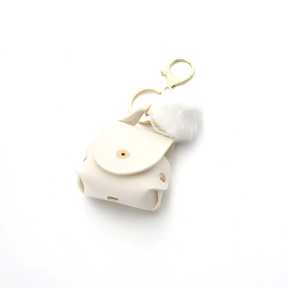 Wholesale Coin Purse Headphone Cover Fur Ball Keychain