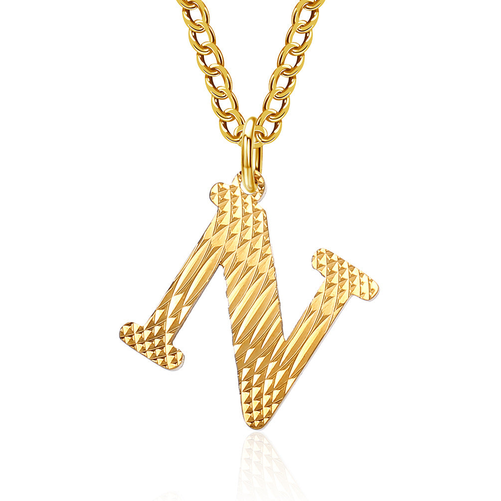 Wholesale English Letter Titanium Steel Necklaces