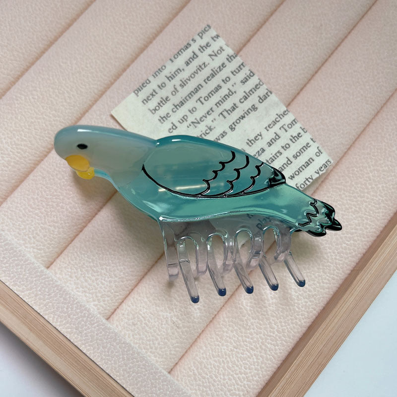 Wholesale Animal Acetate Colorful Bird Hair Clips
