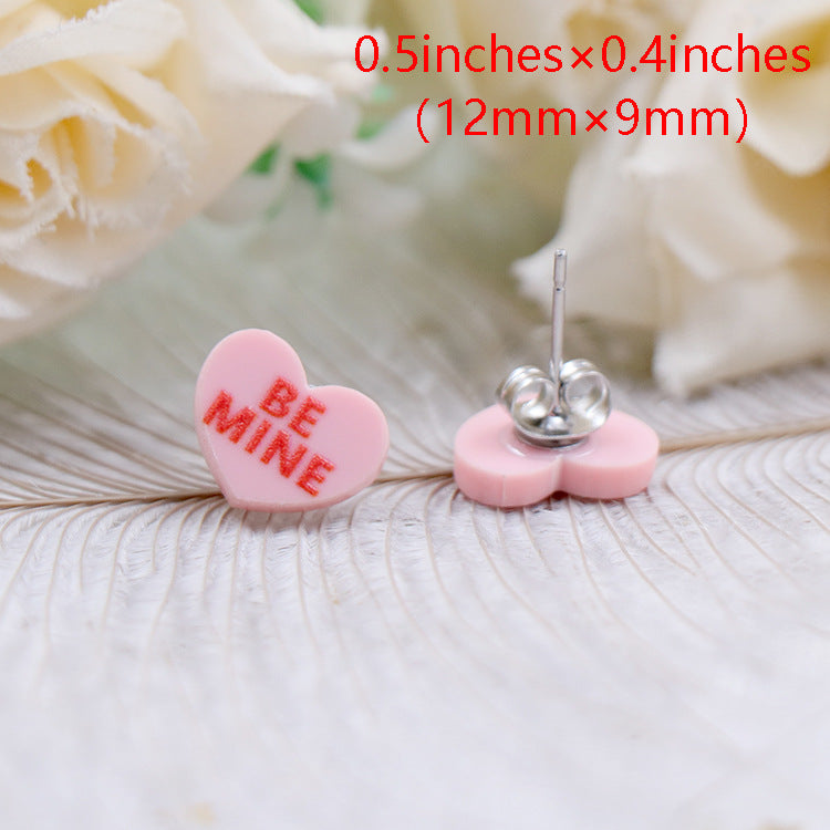 Wholesale Valentine's Day Love Acrylic Earrings