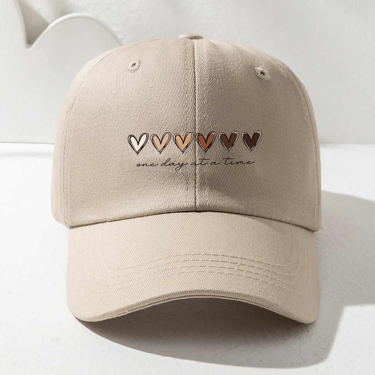 Wholesale Printed Heart Gradient English Letters Baseball Cap