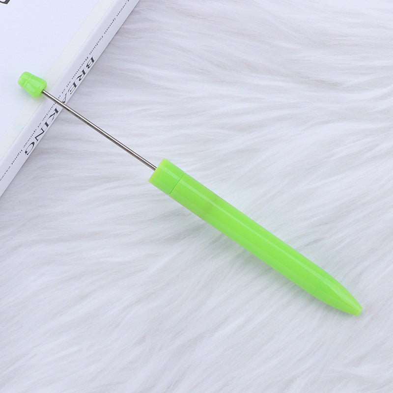 Wholesale 5pcs Beadable Pens Simple Plastic DIY Pen Office Supplies