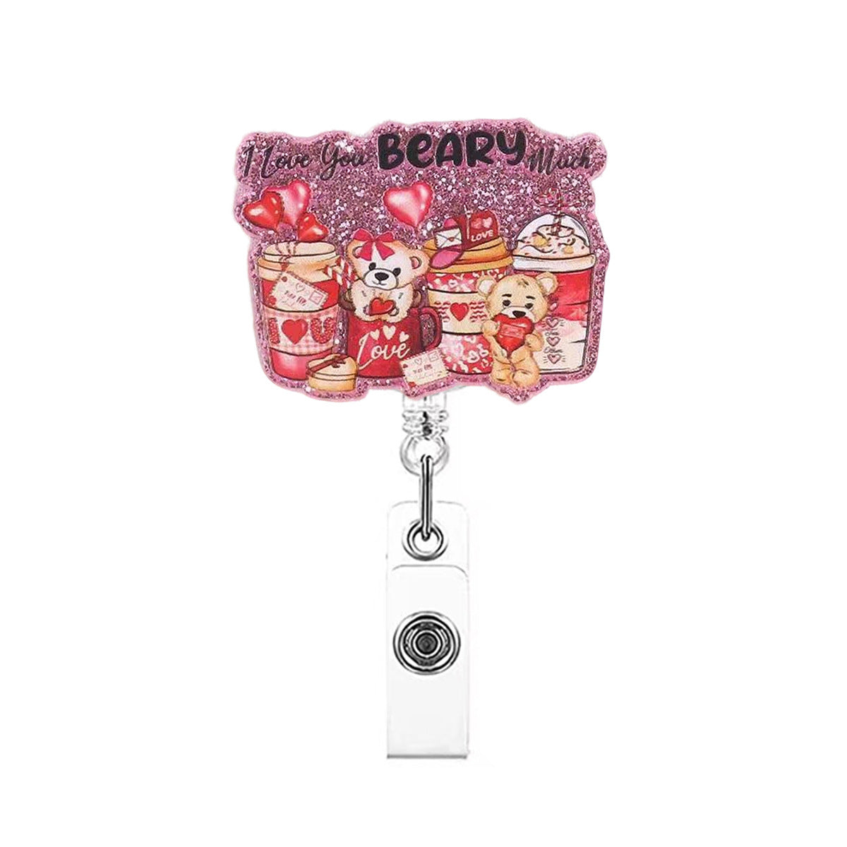 Wholesale Easter Badge Reels Glitter Fun Badge Reels