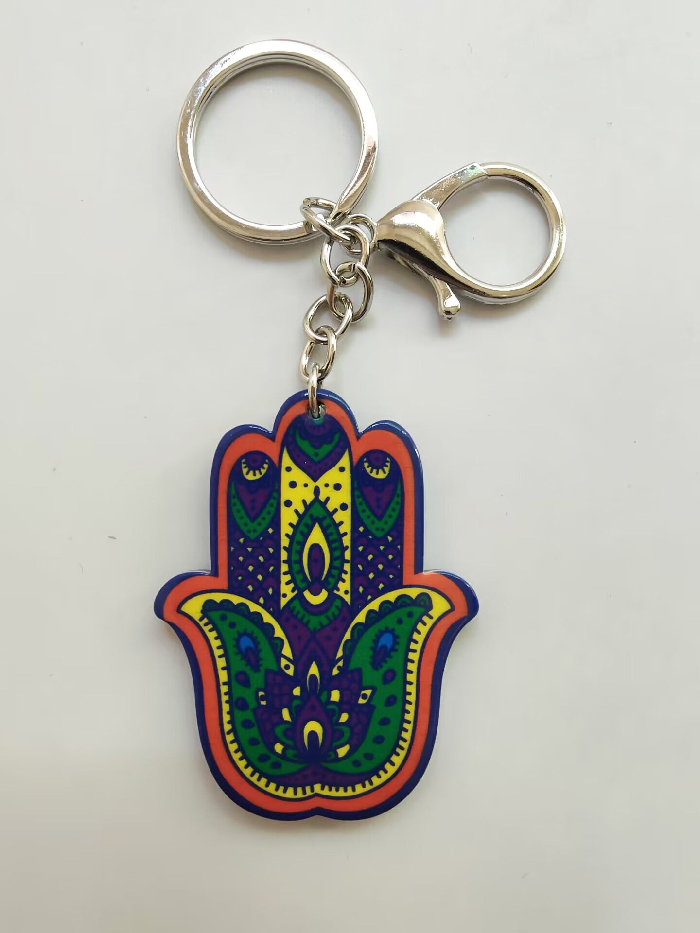 Wholesale 10pcs Palm Acrylic Keychain