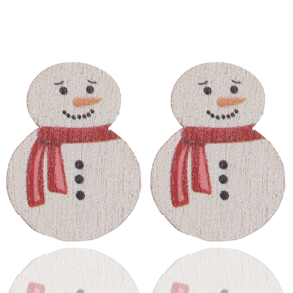 Wholesale Christmas Snowman Christmas Tree Socks Snowflakes Cute Wooden Earrings