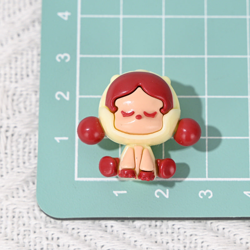 Wholesale 5pcs/pack With holes cartoon cute able rubber beads diy OLY Exclusive