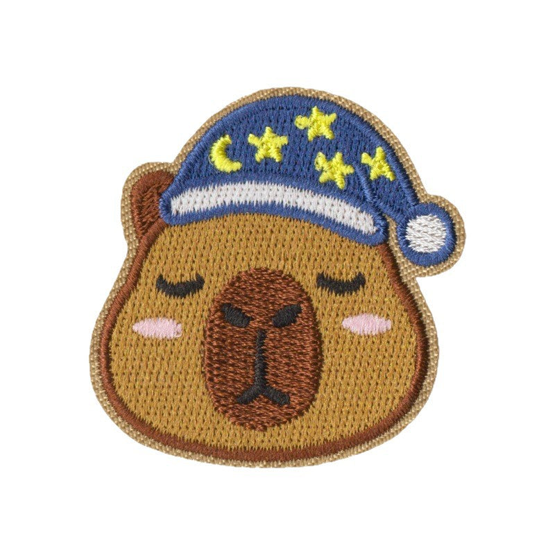Wholesale Capybara Embroidered Patches Iron On No Sew Repair Set Of 9 For Clothes Backpacks Casual Craft Supply