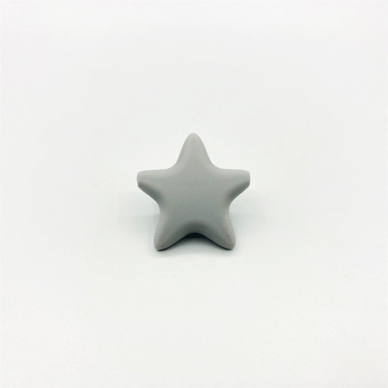 Wholesale10PCS  Pentagram DIY Silicone Beads