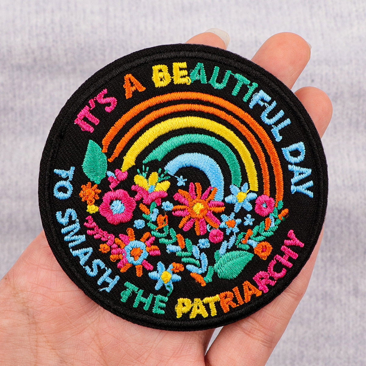 Wholesale 5pcs Quotations Embroidered Cloth Stickers Animation Patch Clothing  OLY Exclusive