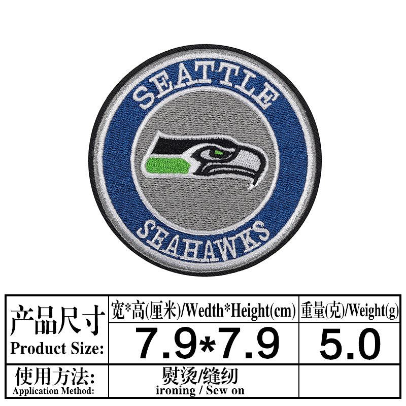 Wholesale Colorful and diverse circular team emblem embroidery DIY Patches OLY Exclusive