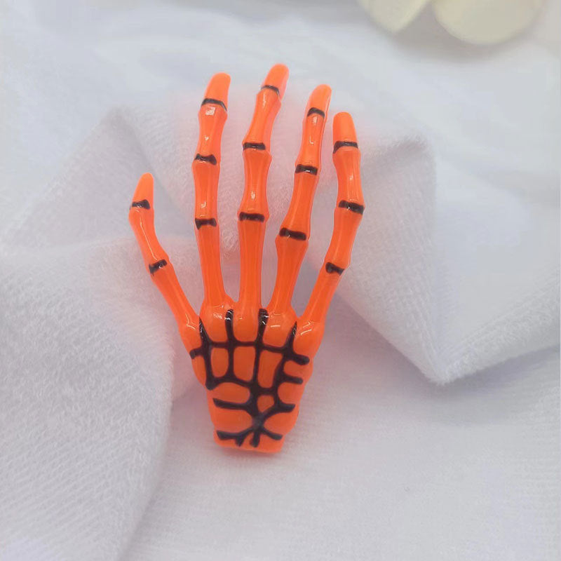 Wholesale Halloween Ghost Gothic Style Colorful Skull Devil Claw Clip