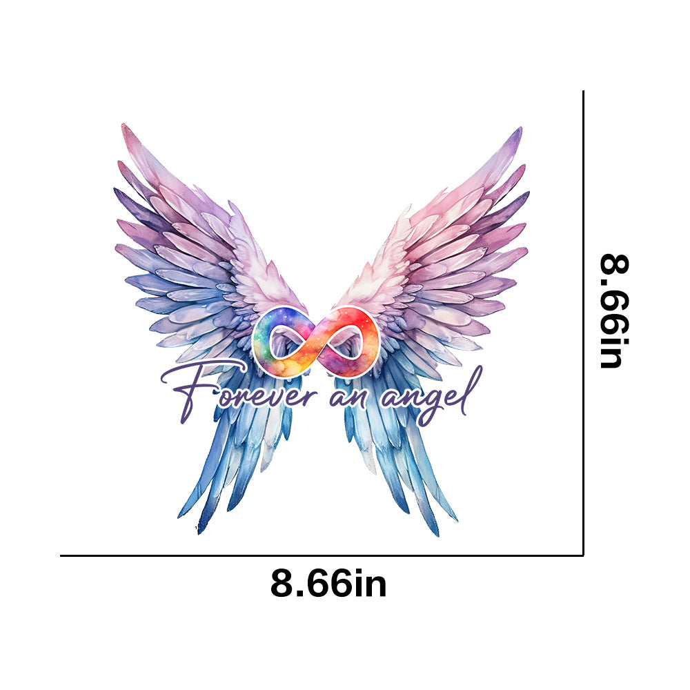 Wholesale 10pcs Angel Wings UV DTF Ready to Press Transfers Wraps