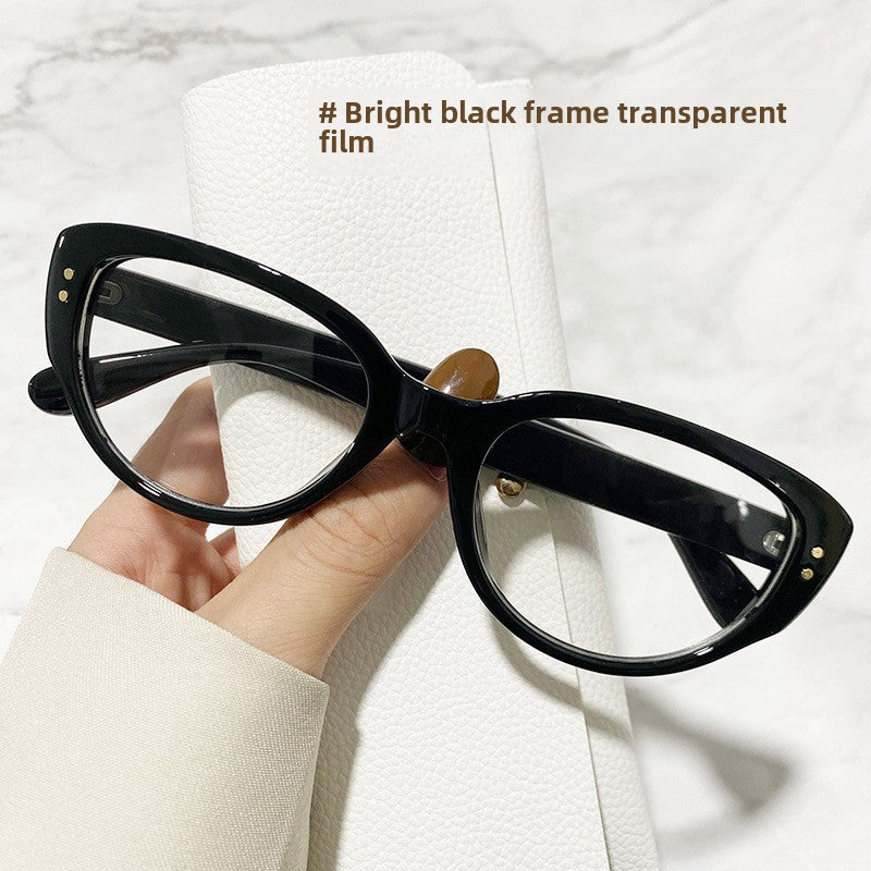 Wholesale Black and white beige cat-eye sunglasses