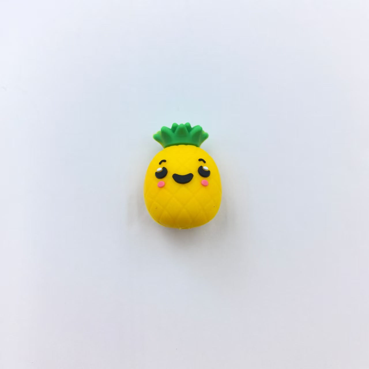 Wholesale 10pcs Anime Cute 3D Pineapple Silicone DIY Beads