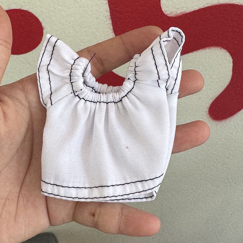 Wholesale Little Skirt  Can Wear Floral Dress 10cm Pendant Doll Clothes Accessories