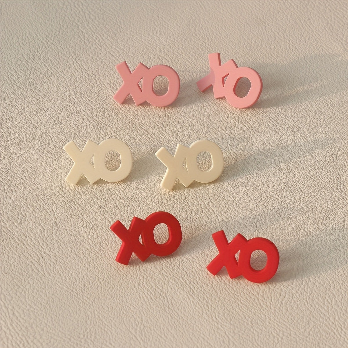 Wholesale Xo Earrings  Three-Color Earrings Valentine' s Day/Mother' s Day