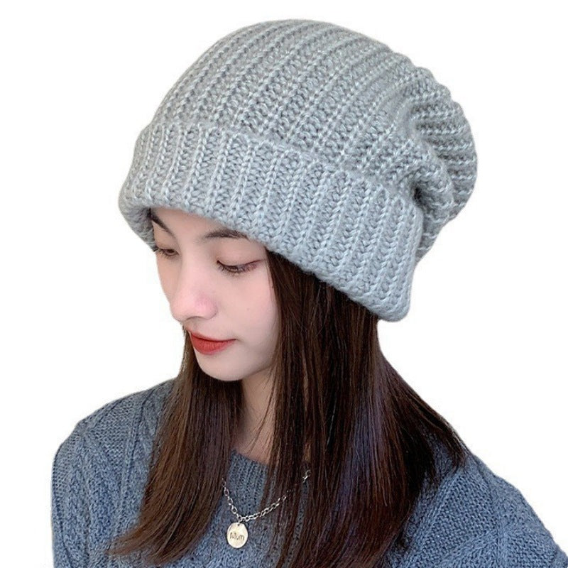 Wholesale Pile Hat Fashion All-match Knitted Wool Hat