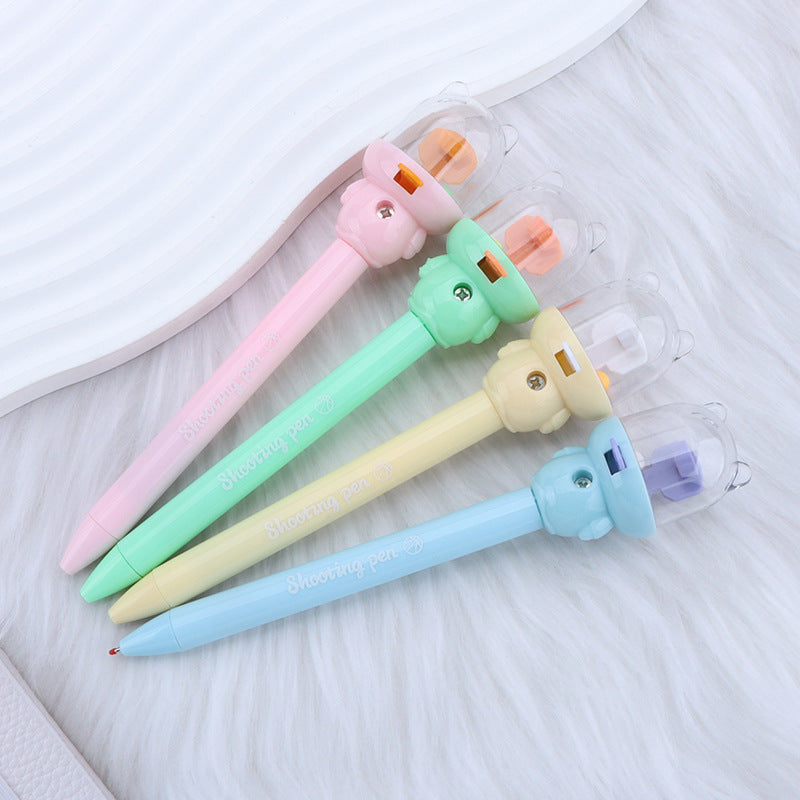 Wholesale Creative basketball ballpoint pen ins high-value student shooting gel pen quick-drying ink printable logo toy