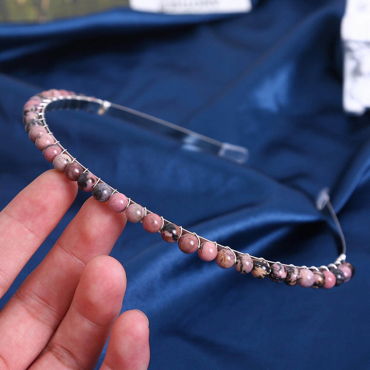 Wholesale Colorful Gravel Hair Hoops