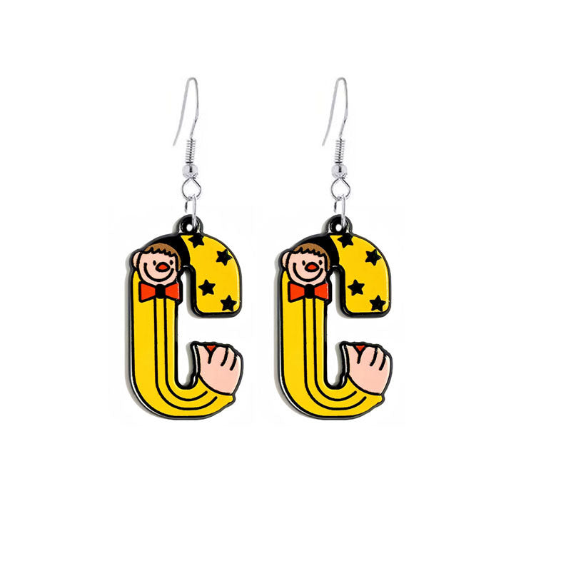 Wholesale Circus Clown Acrylic Earrings