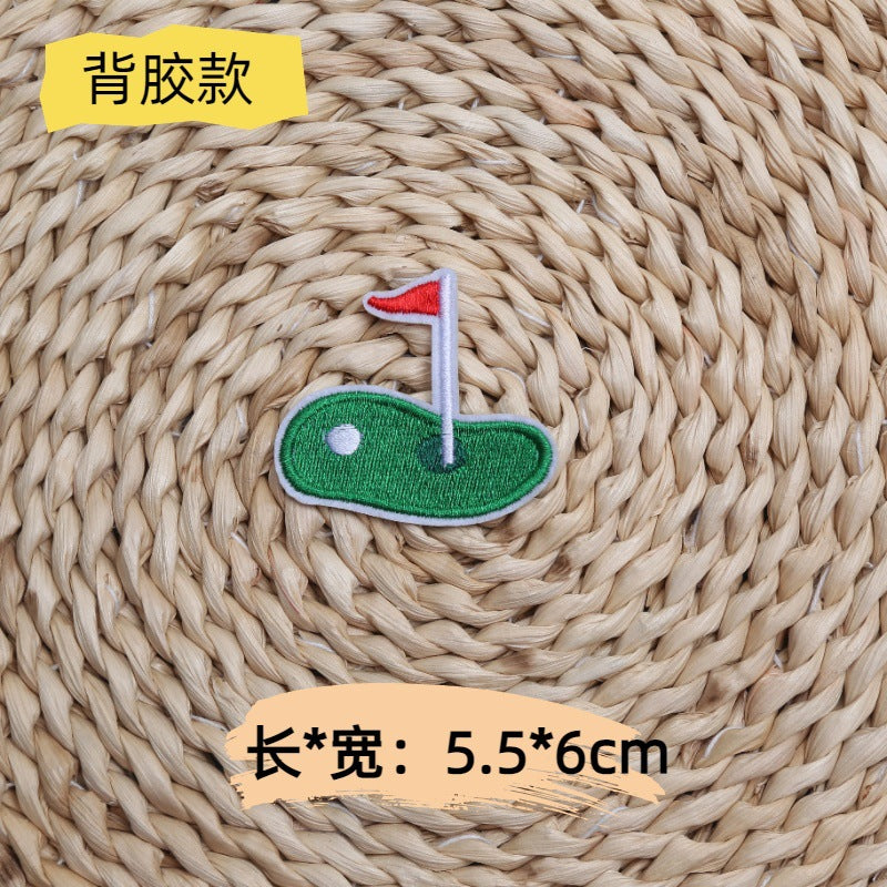 Wholesale 10pcs Team helmet baseball embroidery English square letters DIY Patches