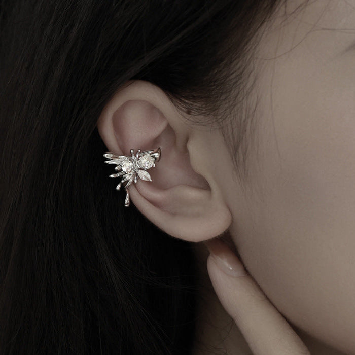 Wholesale Luxury Zircon Micro-inlay Exquisite Butterfly Ear Bone Clip