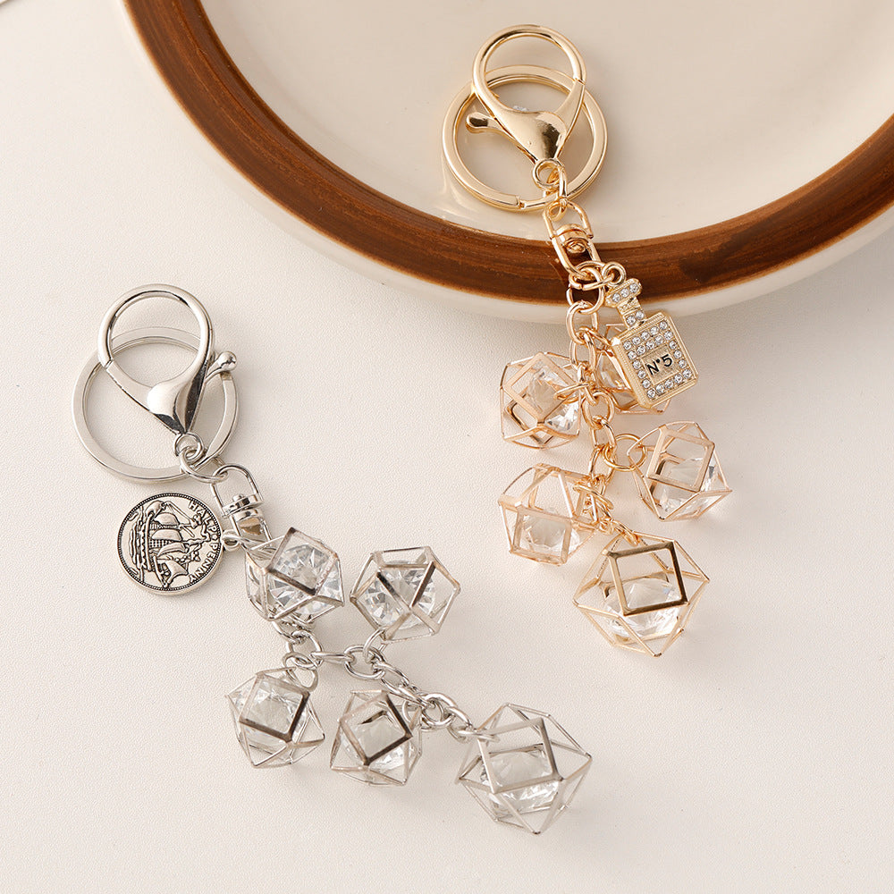 Wholesale Crystal Diamond Ball Alloy Keychain