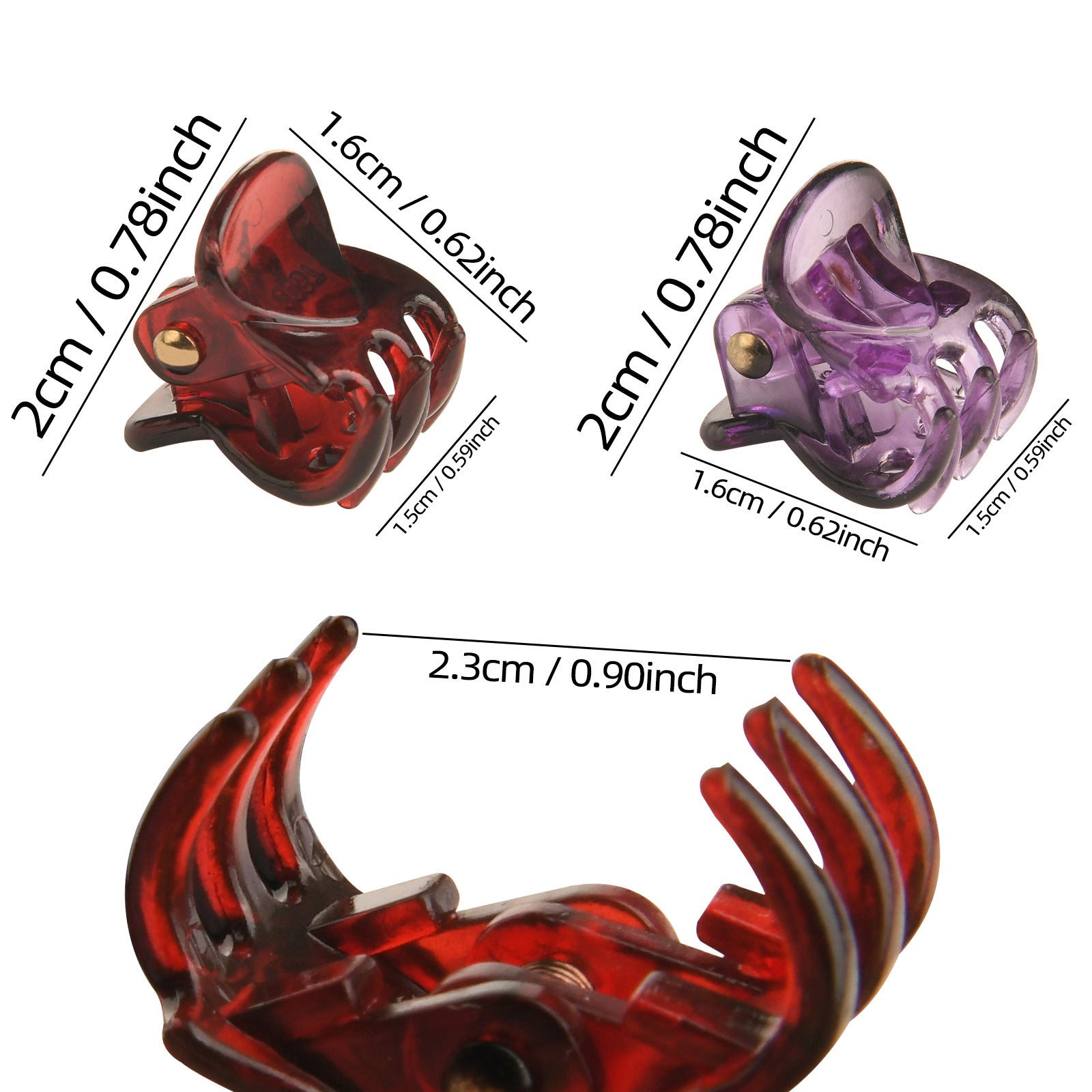 Wholesale New Children's Plastic Small Spring Clip Small Claw Hair Clip Top Clip Hair Accessories Grab Clip