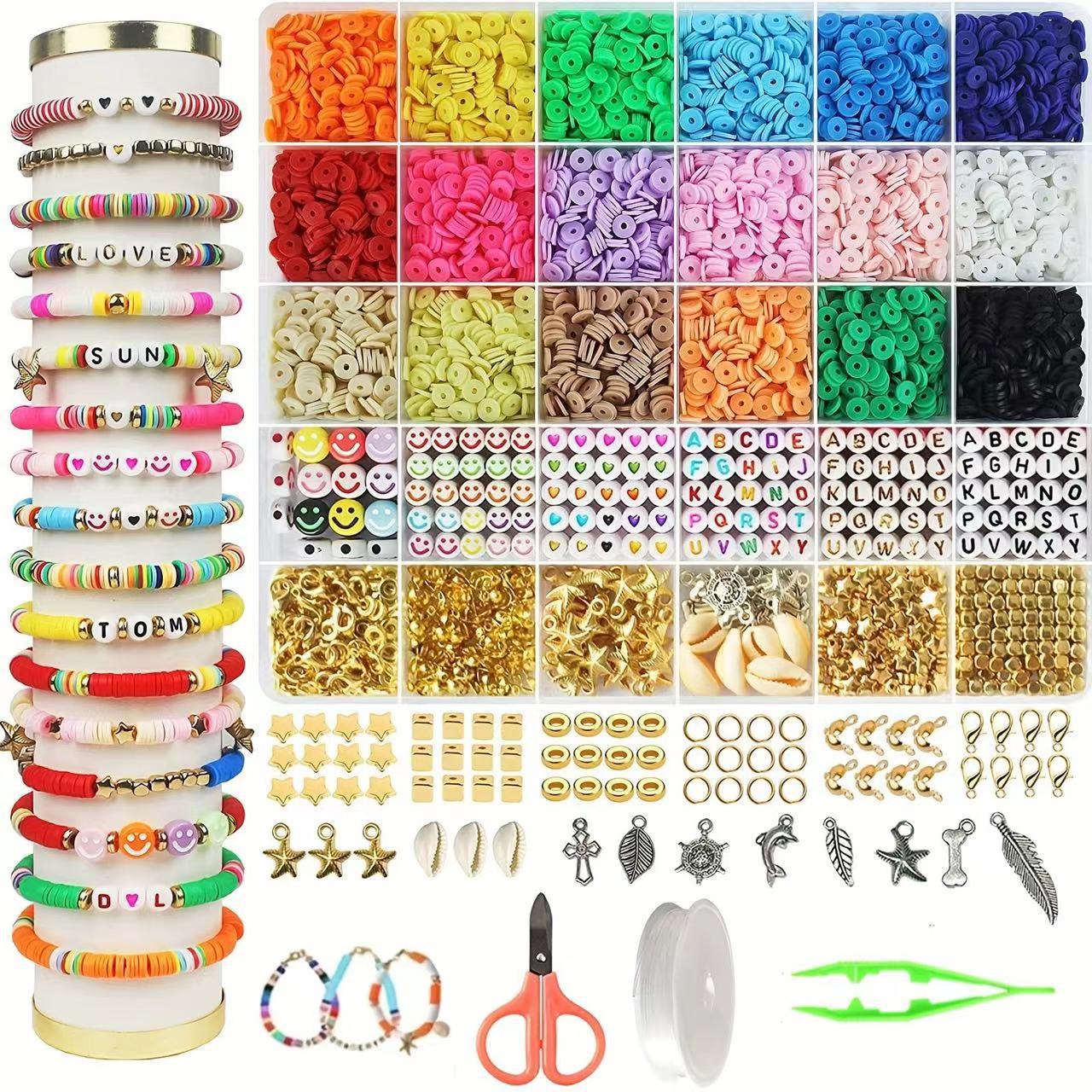 Wholesale DIY puzzle  Beaded 28 Boxed Set of Solid Color Paint Glass Beads DIY Bracelet Necklace Accessories Colorful Small Rice Beads