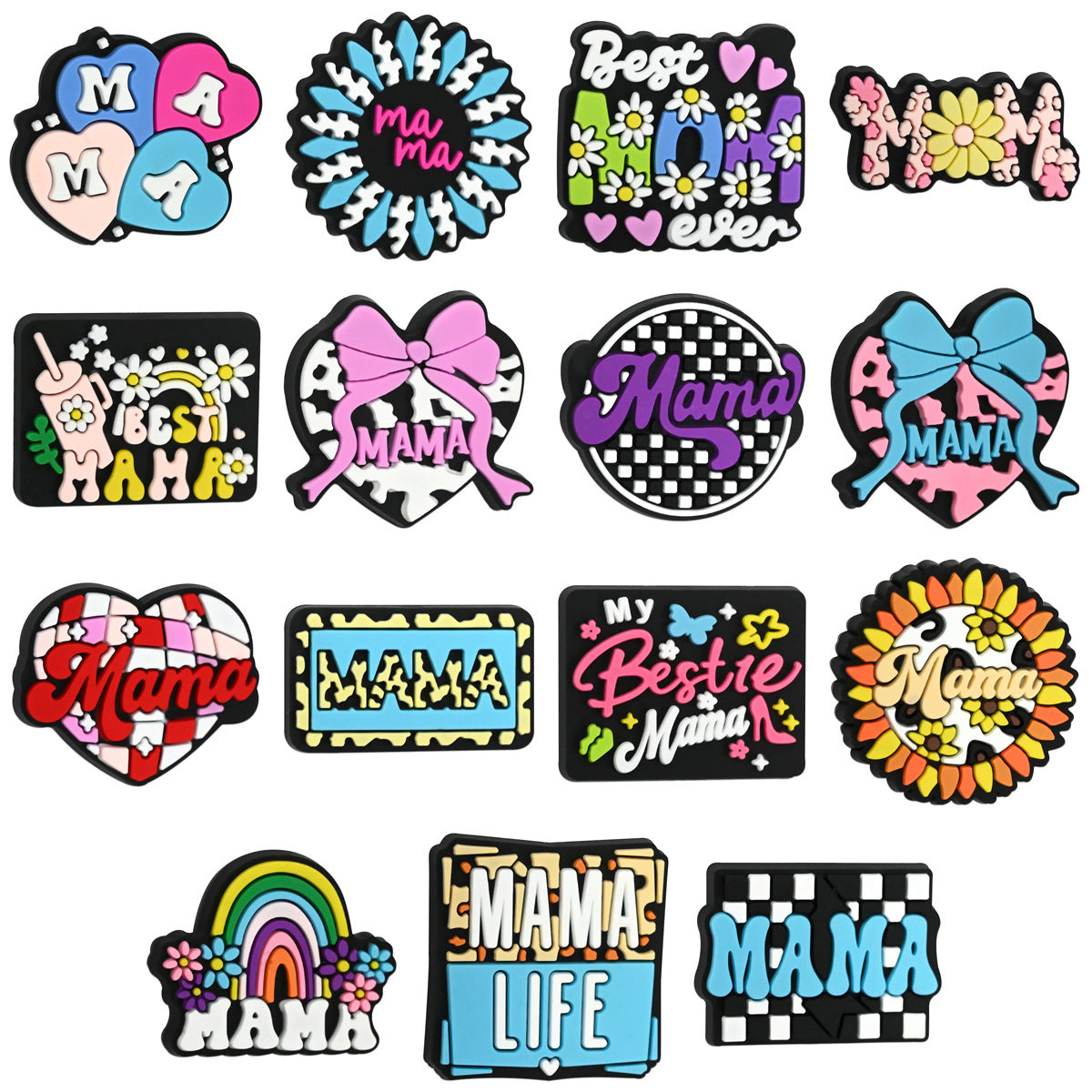 Wholesale Random 100pcs/pack Colorful bead cartoon  Focal Beads