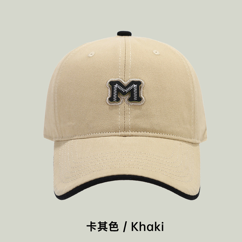 Wholesale Fashionable M Letter Embroidery Soft Top Casual Baseball Cap