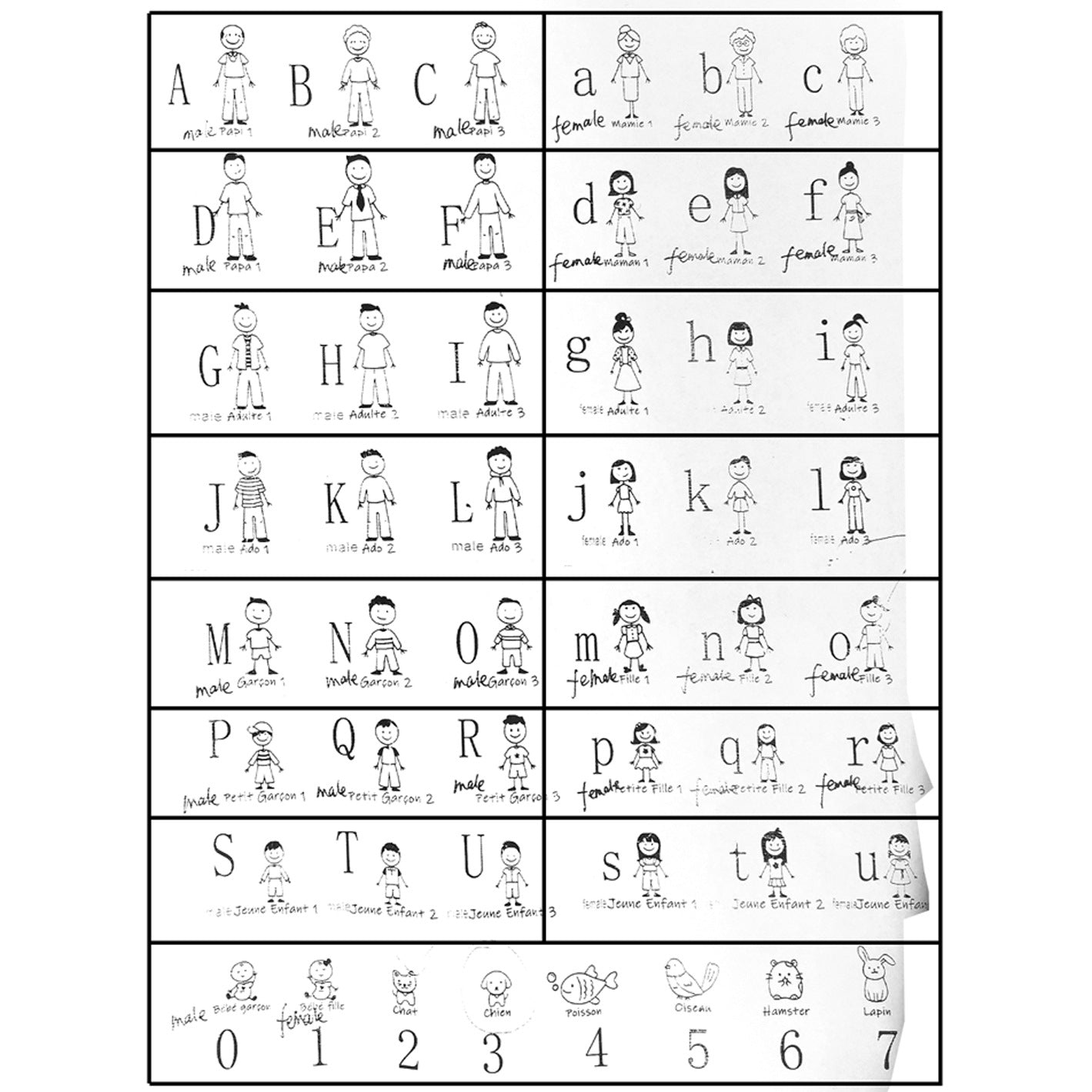 Wholesale Ma Petite Family Stainless Steel Keychains