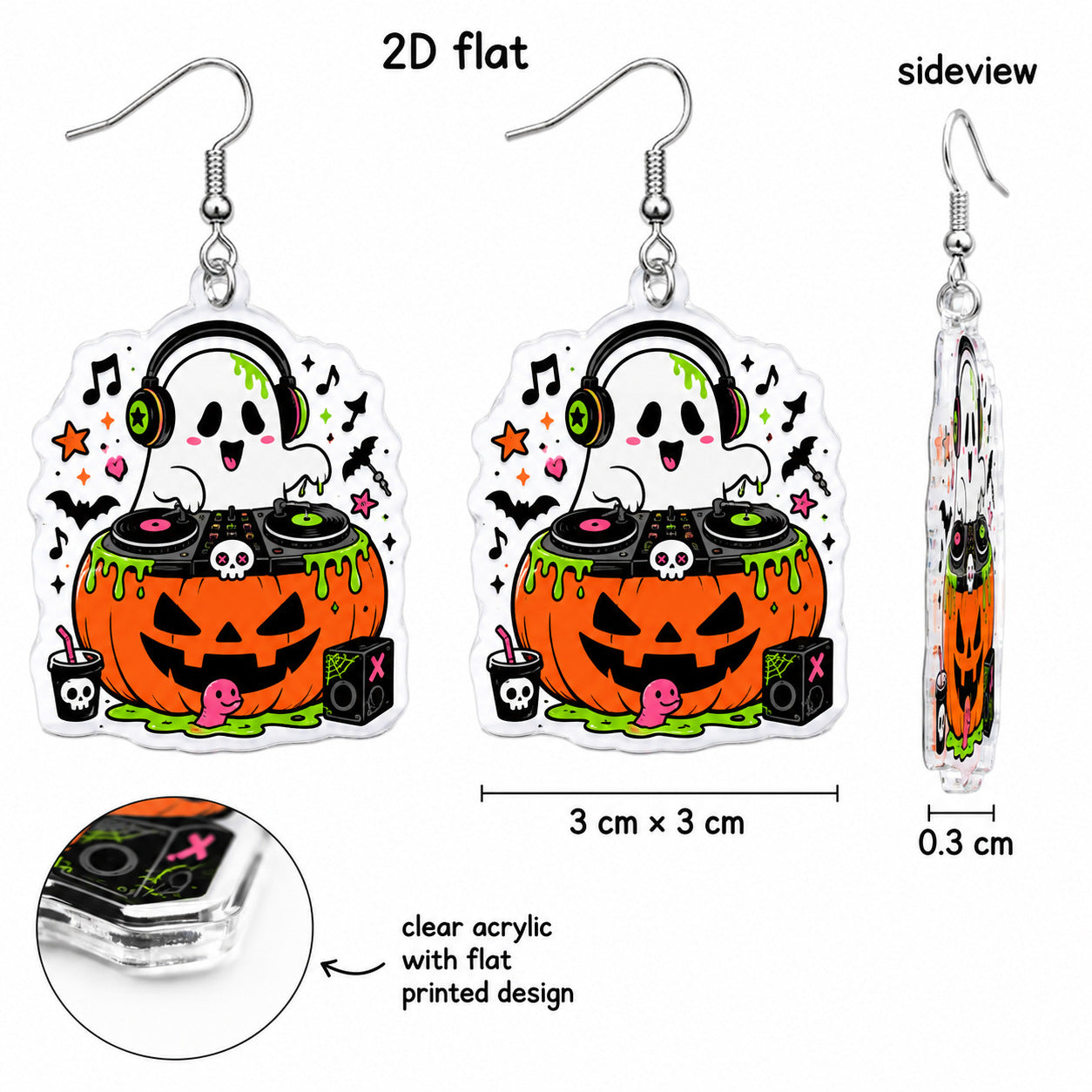 Wholesale 2D Acrylic  Cartoon Dessert Cake Earrings Sweet Cool Style Fashion Jewelry Accessory Gift Boutique Resale