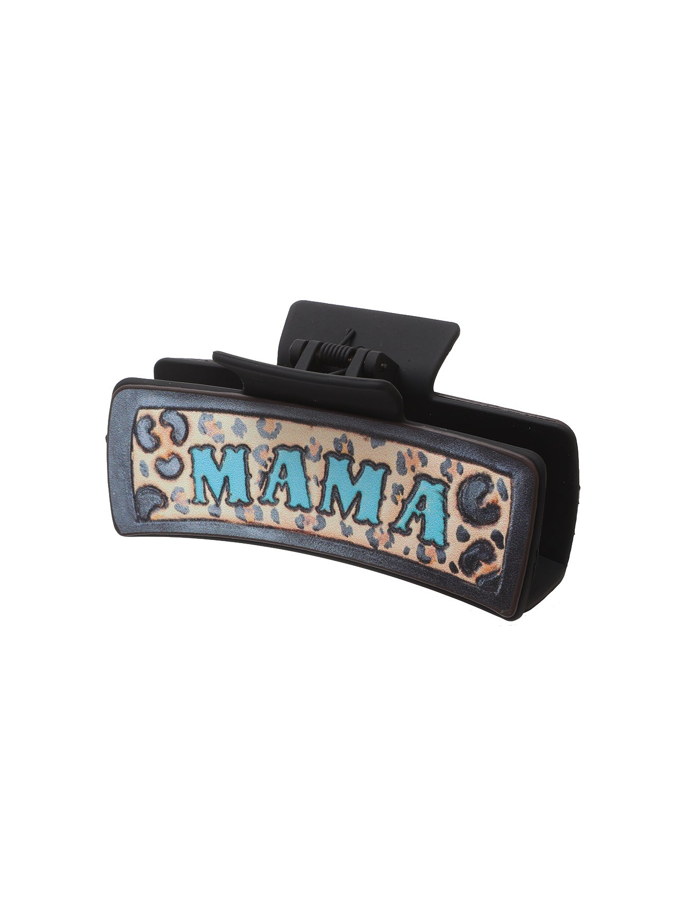 Wholesale Western Style MAMA Bow Leather Hair Clip Shark Clip Combination