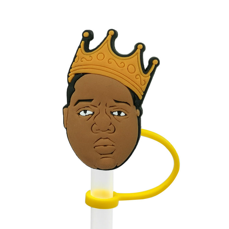 Wholesale 10PCS Street Culture Straw Set Silicone Dust Stopper Straw Tube Cap