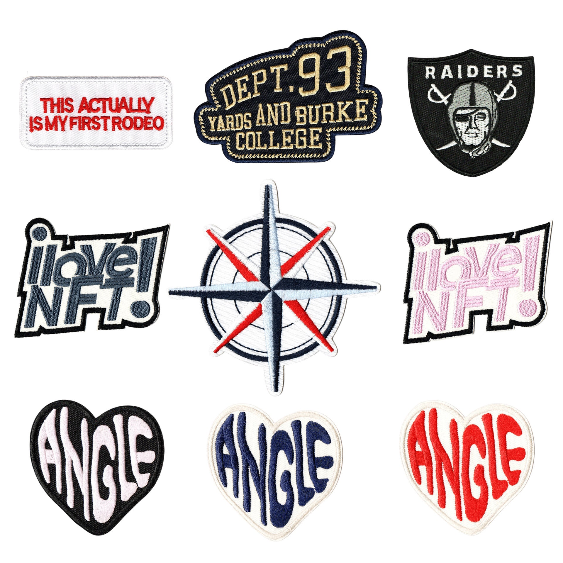 Wholesale Cartoon Embroidered Patches Set Of 9 Sew On Applique Badge For Coats Craft Supply
