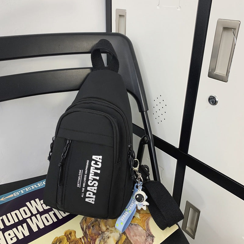 Wholesale Crossbody bag women's trendy fashion waist bag sports multifunctional chest bag new style one-shoulder student campus small backpack