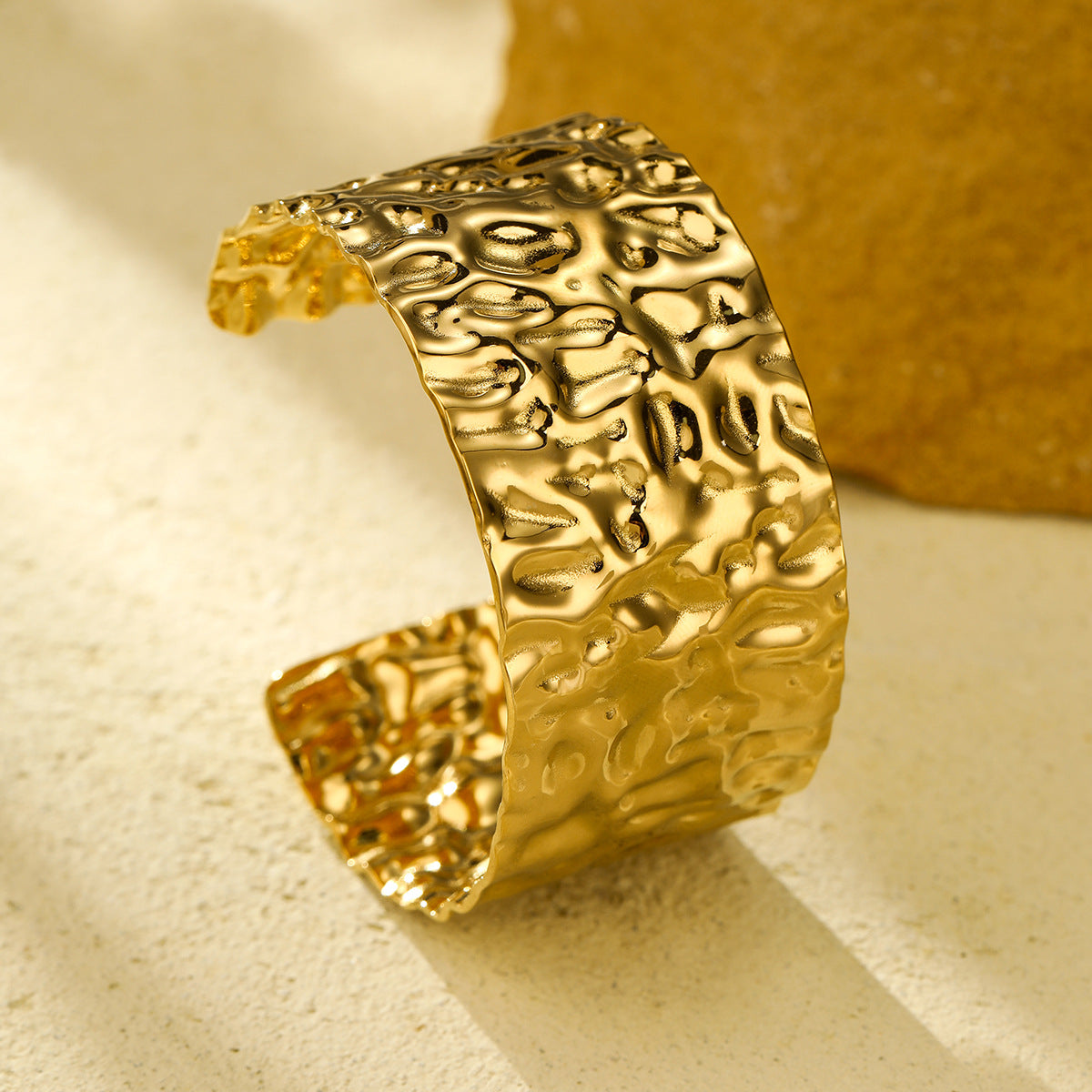 Wholesale Exaggerated titanium steel bracelet wide open stainless steel bracelet