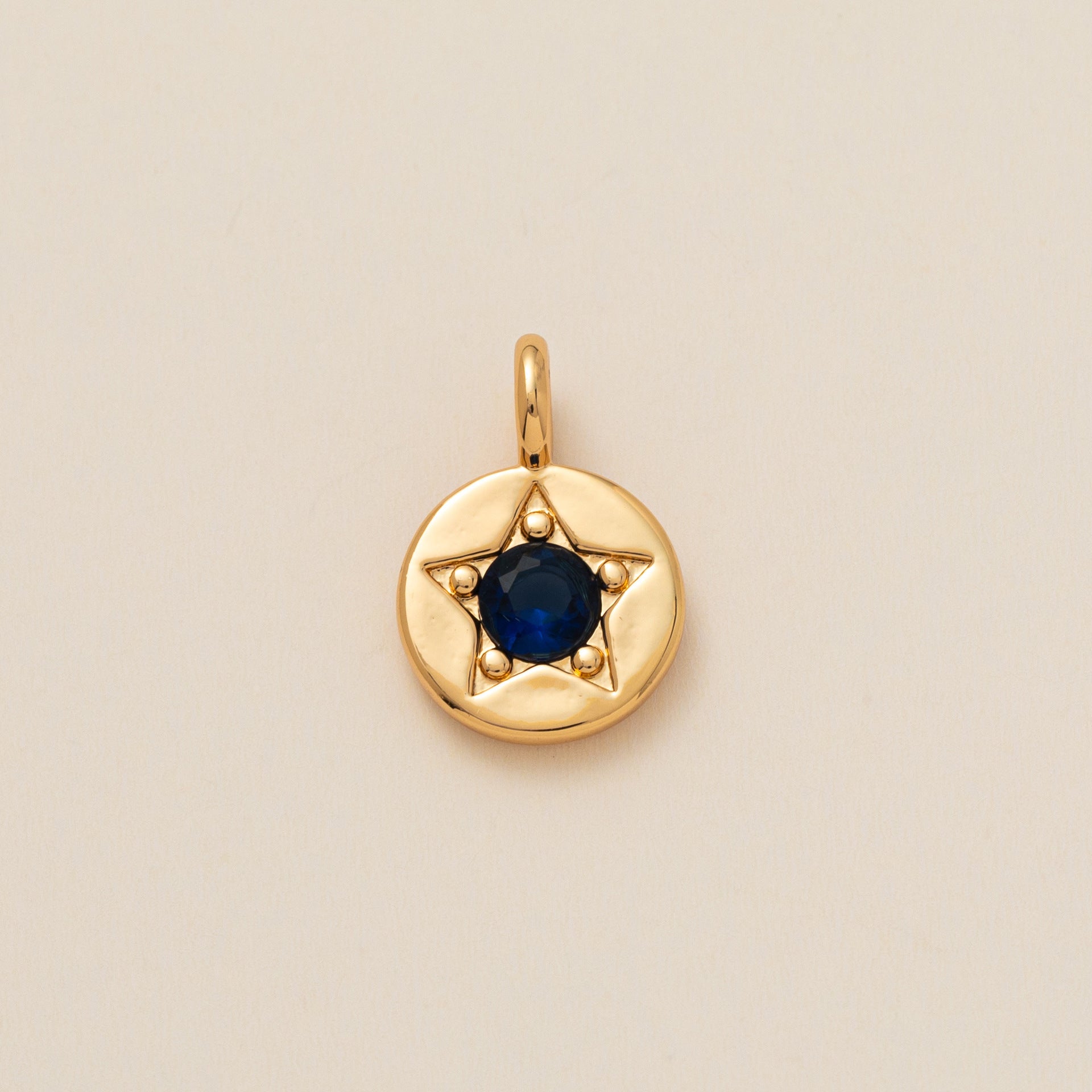 Wholesale Copper Five Pointed Star Zircon Pendant Colorful Birthstone Charm For DIY Necklace Fashion Accessory Gift