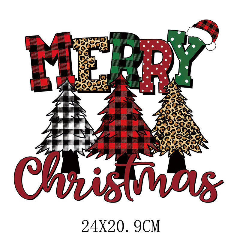 Wholesale Christmas Hot Stamping Spot  Heat Transfer Pattern UV DTF Ready to Press Transfers Wraps