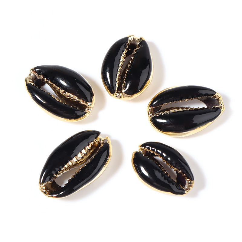 Al por mayor 20 piezas/paquete de caracol natural de concha pintada tortuga corta corta cuentas de concha