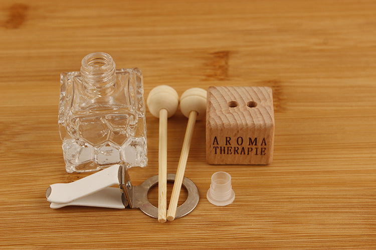 Wholesale Air Outlet Water Cube Perfume Empty Bottle Car Decoration