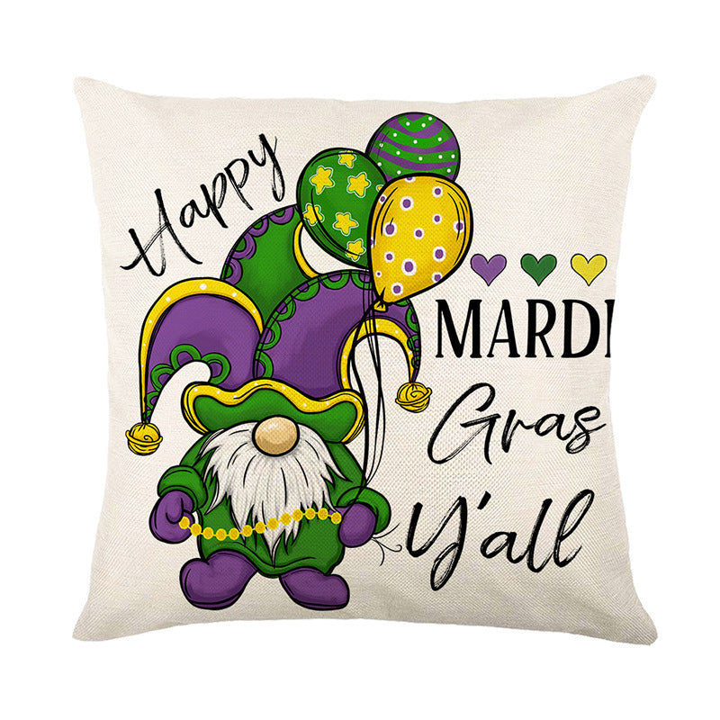 Wholesale Carnival Mask Party Polyester Pillow Cover