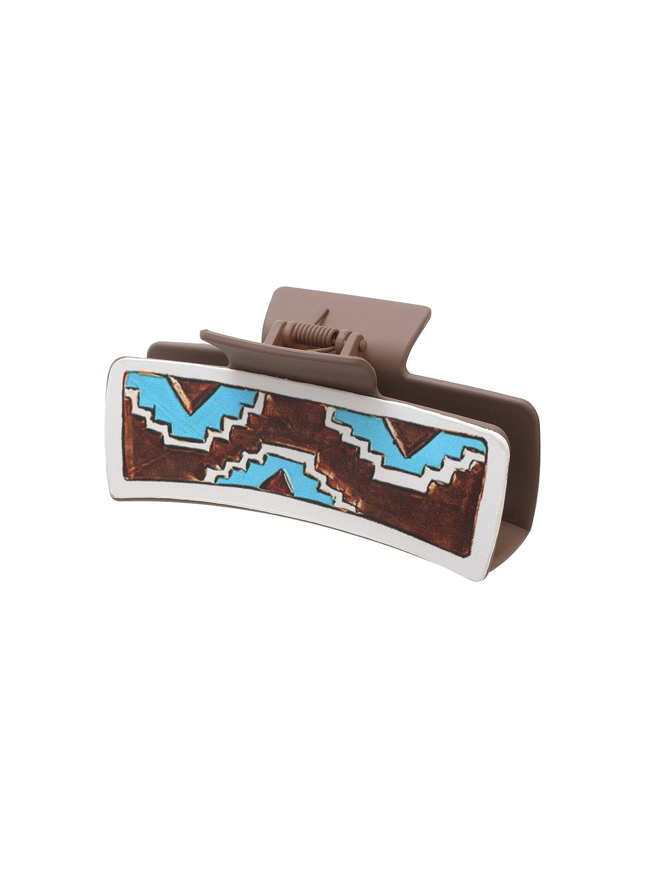 Wholesale Western Cowboy Cactus Leather Hair Clip Stylish Shark Clip For Women Boutique Resale