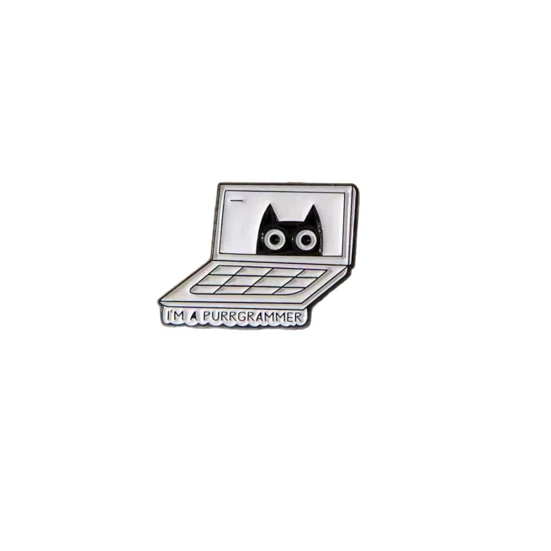 Wholesale Cartoon Black Cat Little Cat Animal Brooch